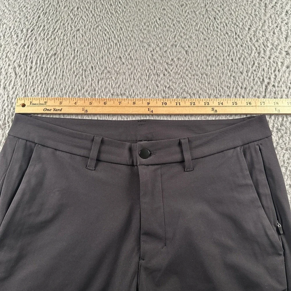 Lululemon Commission Pants Mens‎ 33 Black Stretch Tech Casual Golf Work Slim
